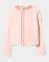 Molo Girl's Helen Faux Fur Jacket In Pink