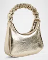 Molo June Metallic-effect Tote Bag In Gold