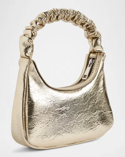 Molo Kids' Girl's June Metallic Shoulder Bag In Gold