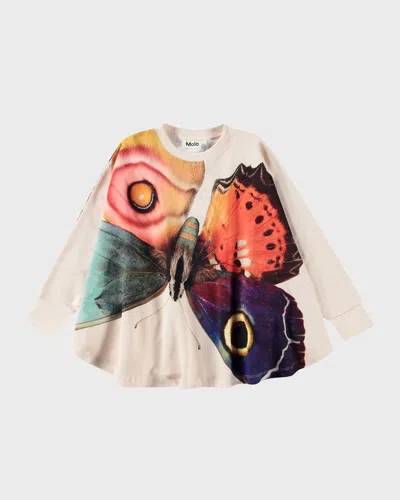 MOLO GIRL'S MARCELLA BUTTERFLY GRAPHIC T-SHIRT