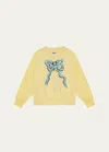 Molo Kids' Girl's Marge Sequin Sweatshirt In Sequin Bow