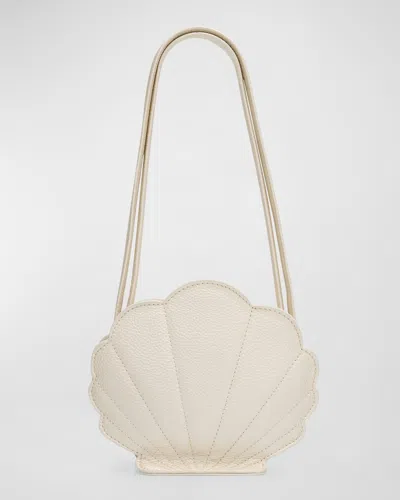 Molo Kids' Girl's Seashell Crossbody Bag In Mother Of Pearl