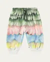 Molo Kids' Girl's Simeon Floral-print Sweatpants In Petal Rainbow