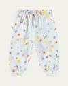 Molo Girl's Simeon Floral-print Sweatpants In Small Flowers Baby