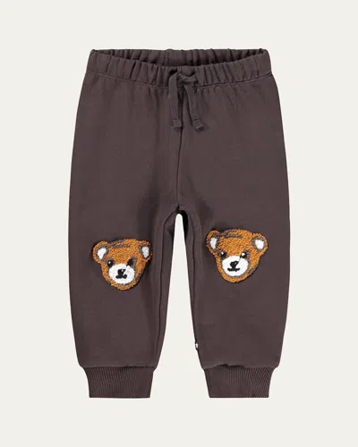 Molo Kids' Girl's Simeon Sweatpants In Brown