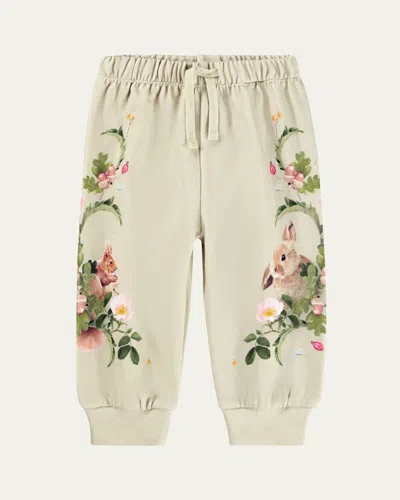 Molo Kids' Girl's Simeon Sweatpants In Neutral