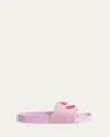 Molo Kids' Pink Slippers For Girl With Smiley