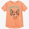 MOLO GIRLS CORAL PINK BUTTERFLY T-SHIRT
