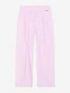 Molo Girls Floral Print Trousers In Pink