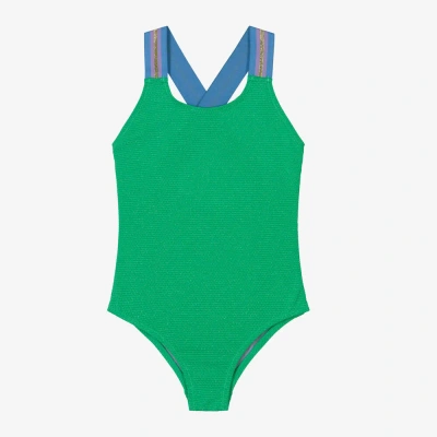 Molo Kids' Girls Green Swimsuit (upf50+)