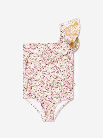 Molo Babies' Girls Meadow Print Nitt Swimsuit 7 Yrs Multicoloured