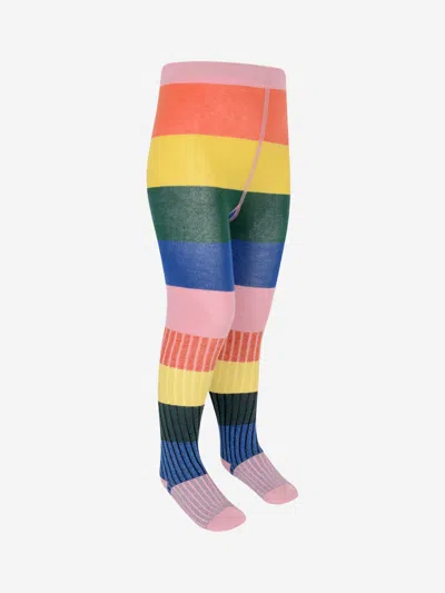 Molo Babies' Girls Midwinter Rainbow Tights 3 - 6 Mths Multicoloured