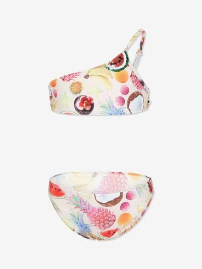 Molo Kids'  Girls Naja Magical Fruits Bikini In Multicoloured
