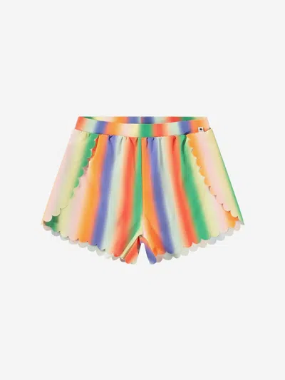 Molo Girls Neva Rainbow Light Swim Shorts In Multicoloured