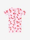 Molo Girls Nolu Melon Swimsuit In Pink