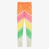 Molo Girls Orange Viscose Tie-dye Leggings In Orange