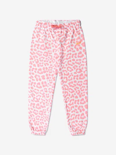 Molo Babies' Girls Organic Cotton Faded Jaguar Joggers 2 Yrs Multicoloured