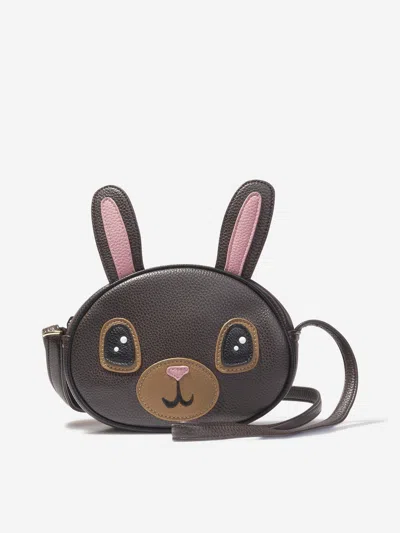 Molo Girls Rabbit Shoulder Bag In Gray