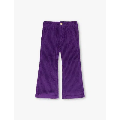 Molo Girls Warm Purple Kids Aida Corduroy Straight-leg Cotton Trousers 4-12 Years 10
