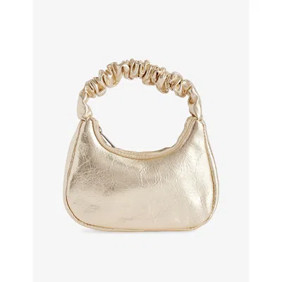 Molo Kids' Gold June Top-handle Faux-leather Handbag