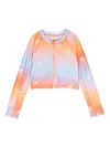 Molo Gradient-effect Zip Jacket In Orange
