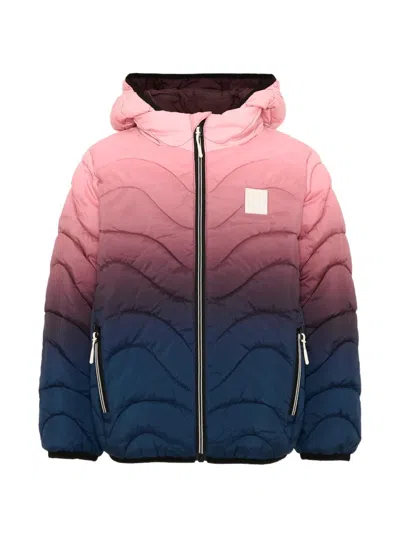 Molo Kids' Gradient-effect Quilted Jacket In Multi