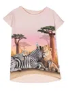 Molo Graphic-print Short-sleeved T-shirt In Pink