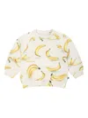Molo Ivory Sweatshirt For Babykids With Banana In Neutrals