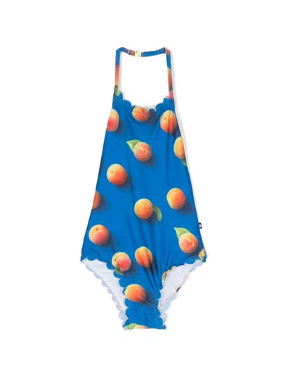 Molo Kids' Graphic-print Swimsuit In Blue