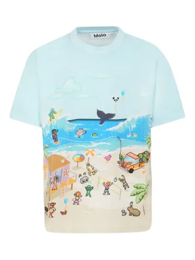 Molo Graphic-print T-shirt In 蓝色