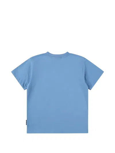 Molo Babies' Graphic-print Cotton T-shirt In Blue
