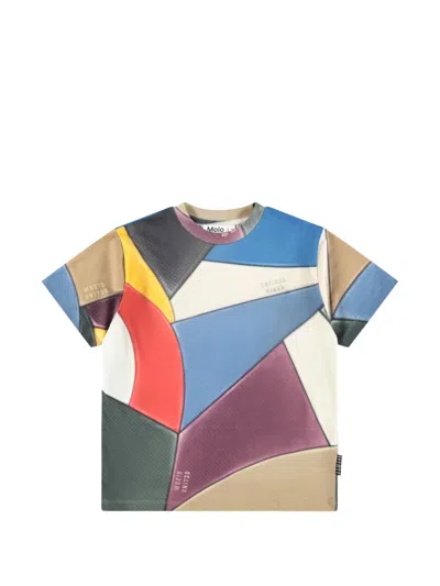 Molo Kids' Graphic-print T-shirt In Multi