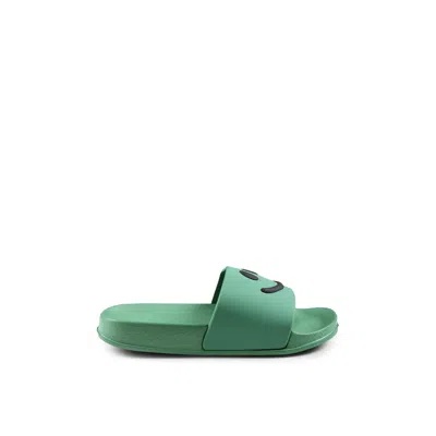 Molo Kids' Smiley Face Sandals In Green