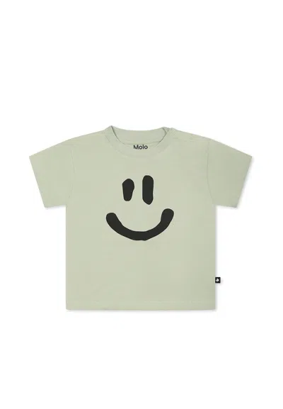 MOLO GREEN T-SHIRT FOR BABYKIDS WITH SMILE