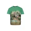 Molo Boy's Riley Dinosaur Graphic T-shirt In Green
