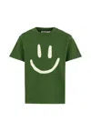 Molo Green T-shirt For Kids With Smiley In Green