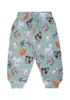 Molo Green Trousers For Babykids With Animal In Green