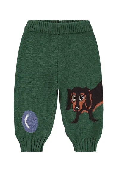 Molo Green Trousers For Babykids With Dog