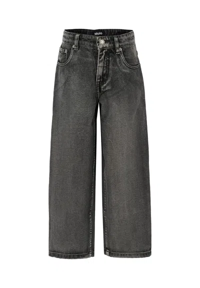 Molo Grey Jeans For Kids In Gray