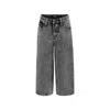 Molo Grey Jeans For Kids With Peace Symbol In Grey