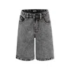 Molo Grey Shorts For Boy With Peace Symbol In Grey