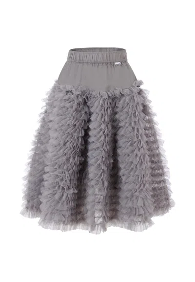 Molo Kids' Grey Skirt For Girl In Gray