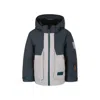 Molo Boy's Alpine Tie-dye Printed Jacket In Grey