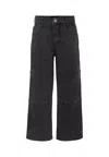 Molo Grey Trousers For Boy In Black