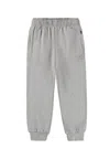 Molo Grey Trousers For Boy With Embroidery In Gray