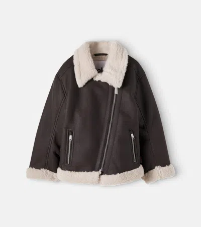 Molo Hadley Teddy Jacket In Brown