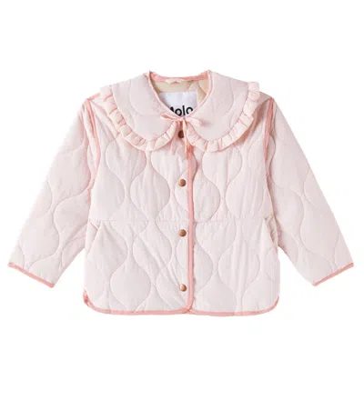 Molo Kids' Hailey Quilted Jacket In Charlotte Pink