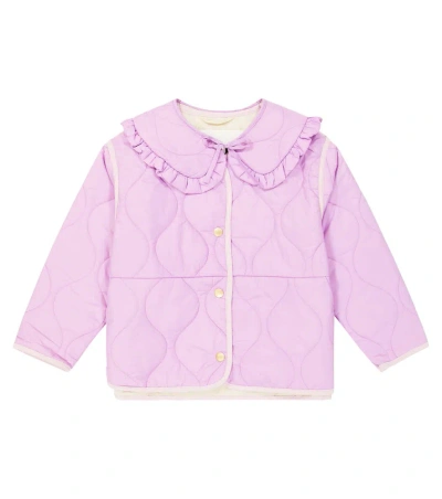 Molo Kids' Hailey Quilted Jacket In Helio