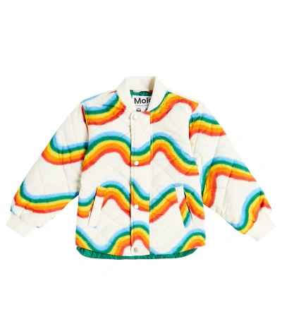 Molo Kids' Hallow Jacket In Rainbow Big