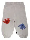 Molo Hand-intarsia Trousers In Neutral